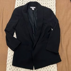 Black Quarter Sleeve Blazer